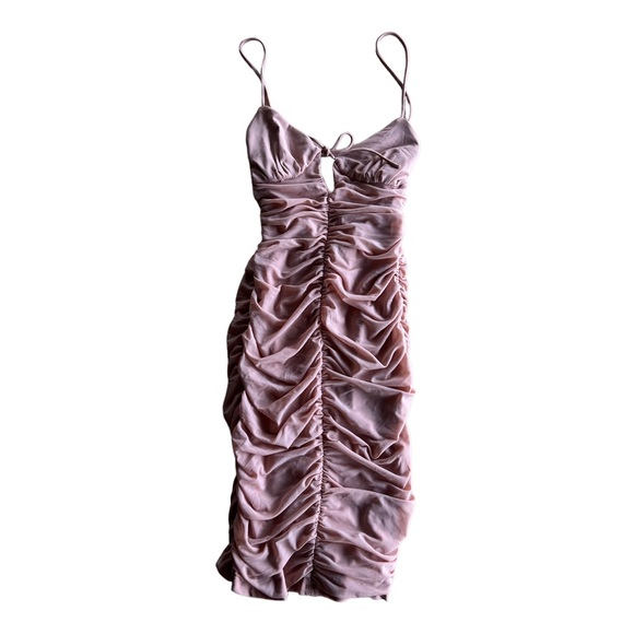 Majorelle Revolve Chani Pink Mini Dress Ruched Size XS - Picture 4 of 14